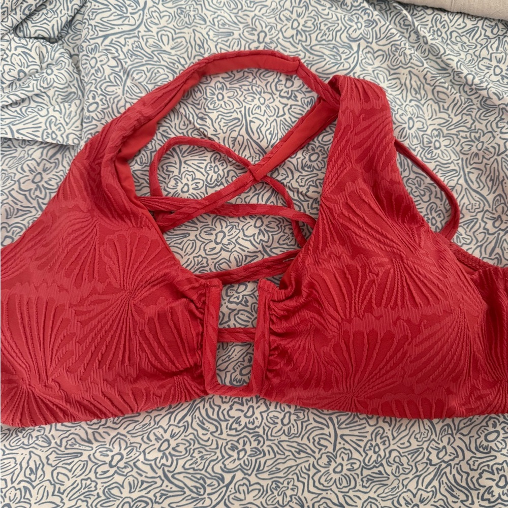 Red Women's Bikini top